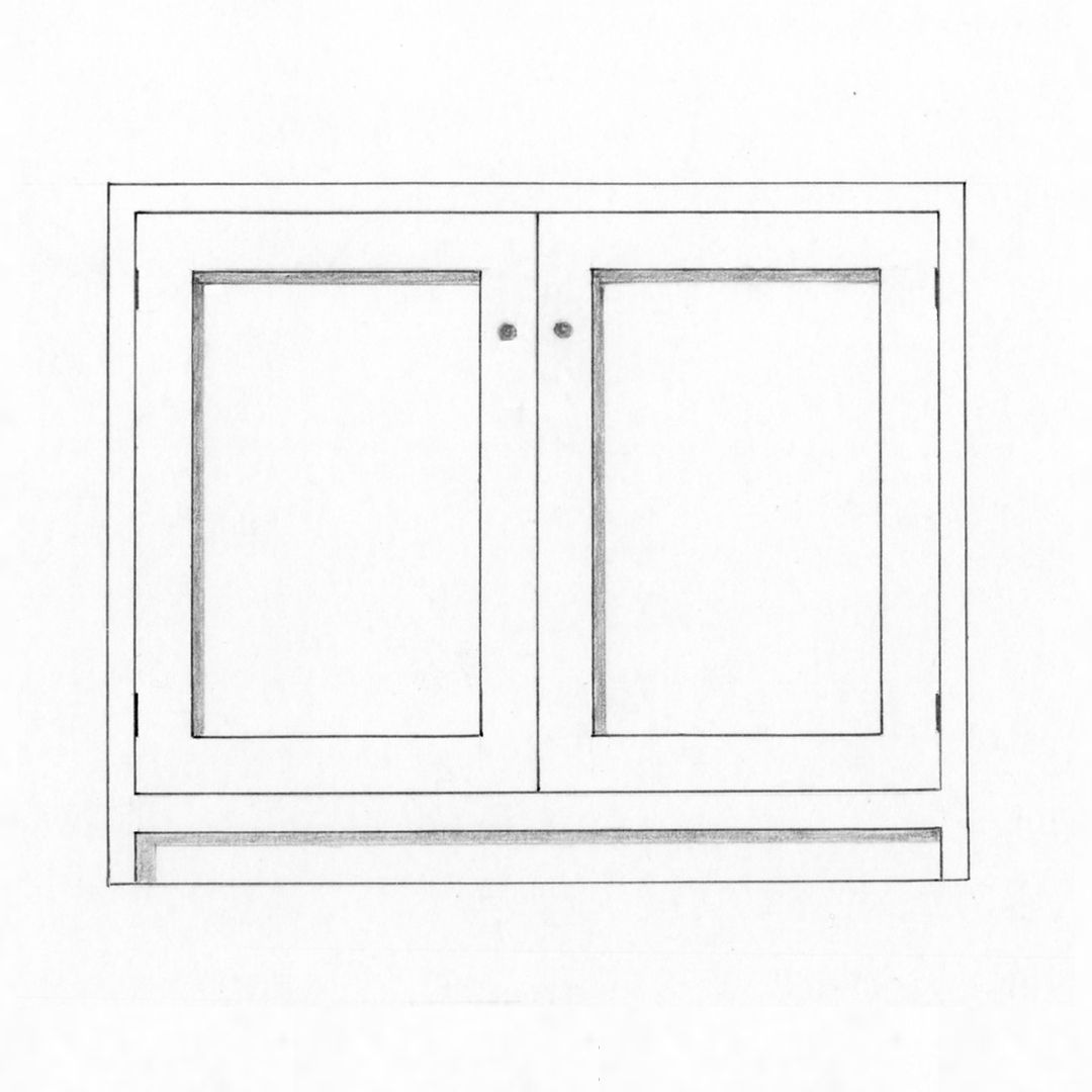 Double Door Cabinet, 1070mm — Pymm Kitchens catalogue