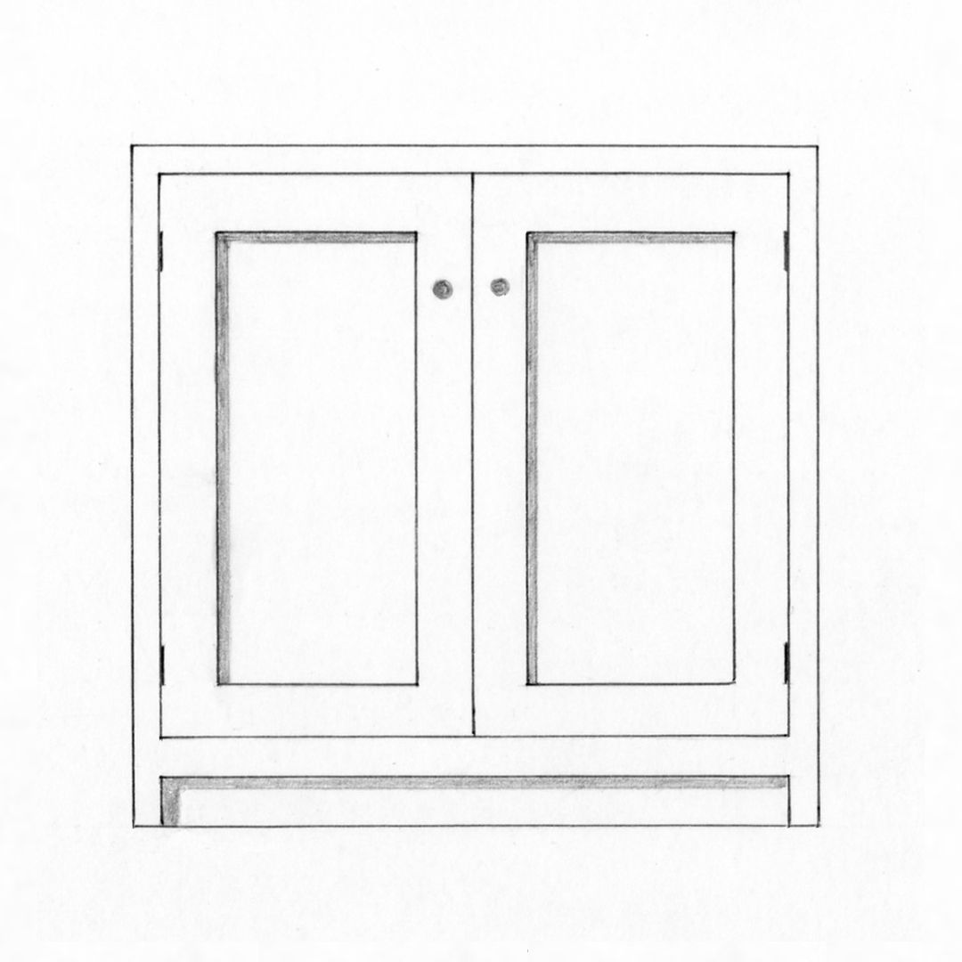 Double Door Cabinet, 870mm — Pymm Kitchens catalogue