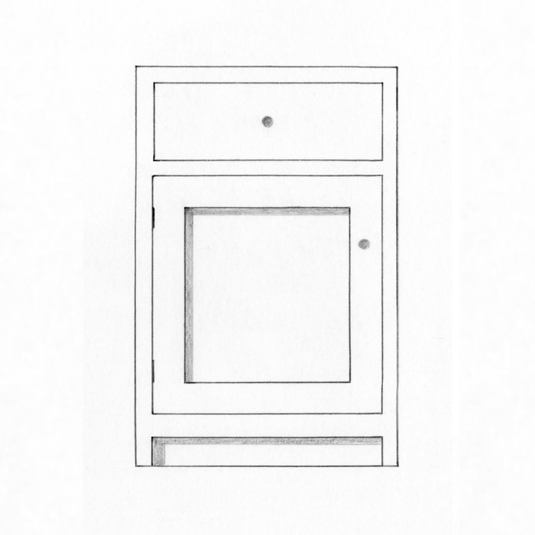 Drawer & Door Cabinet, 570mm — Pymm Kitchens catalogue