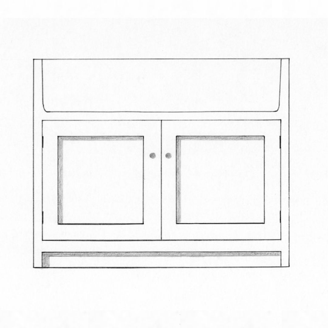 Sink Cabinet (sink not included), 1070mm — Pymm Kitchens catalogue