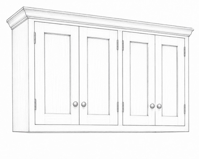 Double Door Wall Cupboard, Made to measure — Pymm Kitchens catalogue